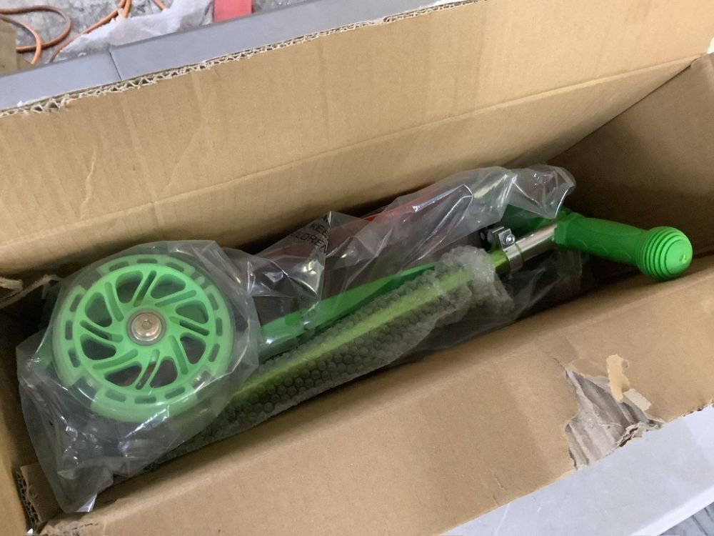 Kids Mini Kick Scooter Toy w/ Colorful Light-Up Wheels, Adjustable T-Bar - Image 2 - Lot 608