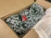 60" Pre-Lit Flocked Artificial Fir Christmas Wreath w/ 2-in-1 LED Lights - Thumbnail 2