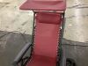 Folding Zero Gravity Recliner Patio Lounge Chair w/ Canopy, Side Tray - Thumbnail 3