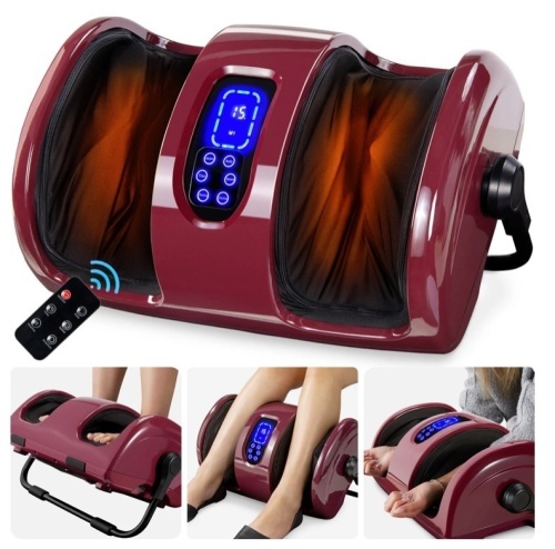 Reflexology Shiatsu Foot Massager w/ High-Intensity Rollers, Remote Control - Lot 715