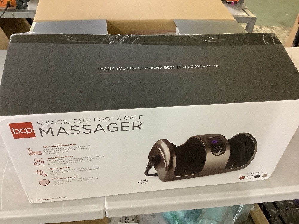 Reflexology Shiatsu Foot Massager w/ High-Intensity Rollers, Remote Control - Image 5 - Lot 715