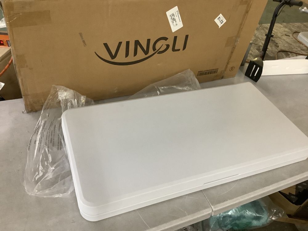 VINGLI Portable 6ft Plastic Folding Bench - Image 1 - Lot 232