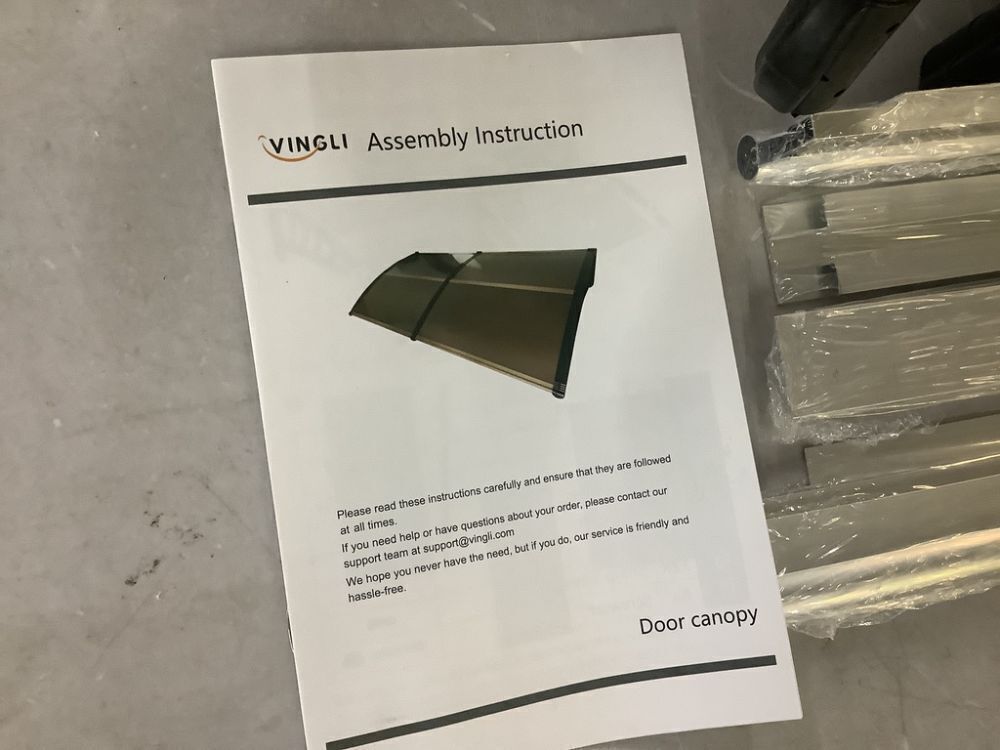 VINGLI Outdoor Patio Awning Cover Approx 40" x 76" - Image 2 - Lot 233