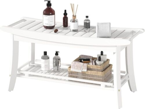 Bamboo Shower Bench - Lot 242