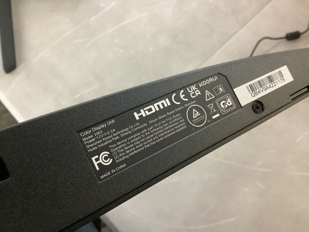 KOORUI 24 Inch Gaming Monitor - Scratches on Screen - Image 8 - Lot 245