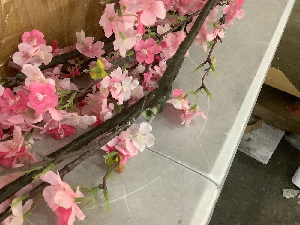 Faux Cherry Blossom Tree Approx 7' - Image 3 - Lot 246