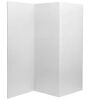 RED LANTERN 4 ft. Short White Temporary Cardboard Folding Screen - 3 Panels - Thumbnail 1