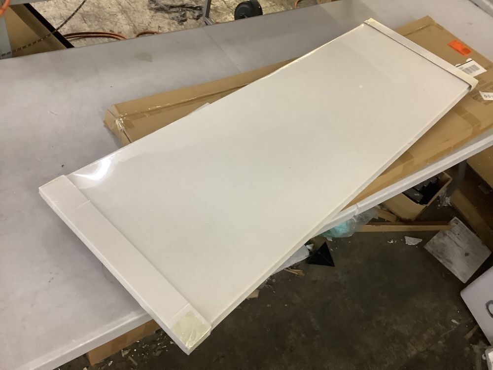 RED LANTERN 4 ft. Short White Temporary Cardboard Folding Screen - 3 Panels - Image 2 - Lot 739JF