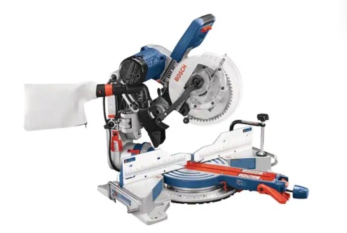 Bosch 15 Amp Corded 10 in. Dual-Bevel Sliding Glide Miter Saw with 60-Tooth Carbide Saw Blade - Lot 5JF