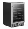 Koolmore 5 cu. ft. Mini-Fridge with Glass-Door fits 65 12 oz. Bottle or Can Cooler in Stainless Steel - Thumbnail 1