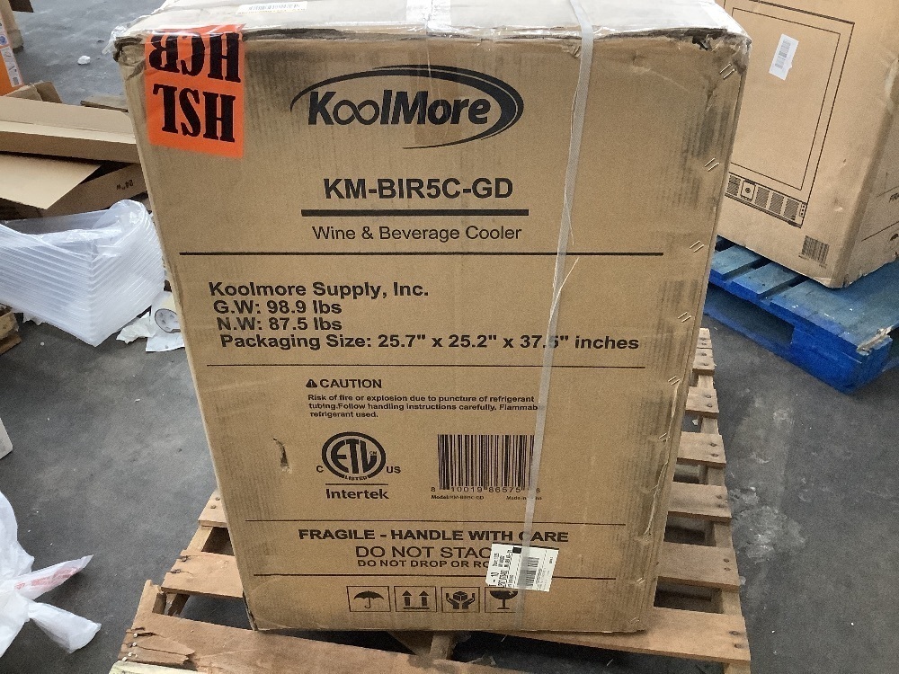 Koolmore 5 cu. ft. Mini-Fridge with Glass-Door fits 65 12 oz. Bottle or Can Cooler in Stainless Steel - Image 5 - Lot 8JF