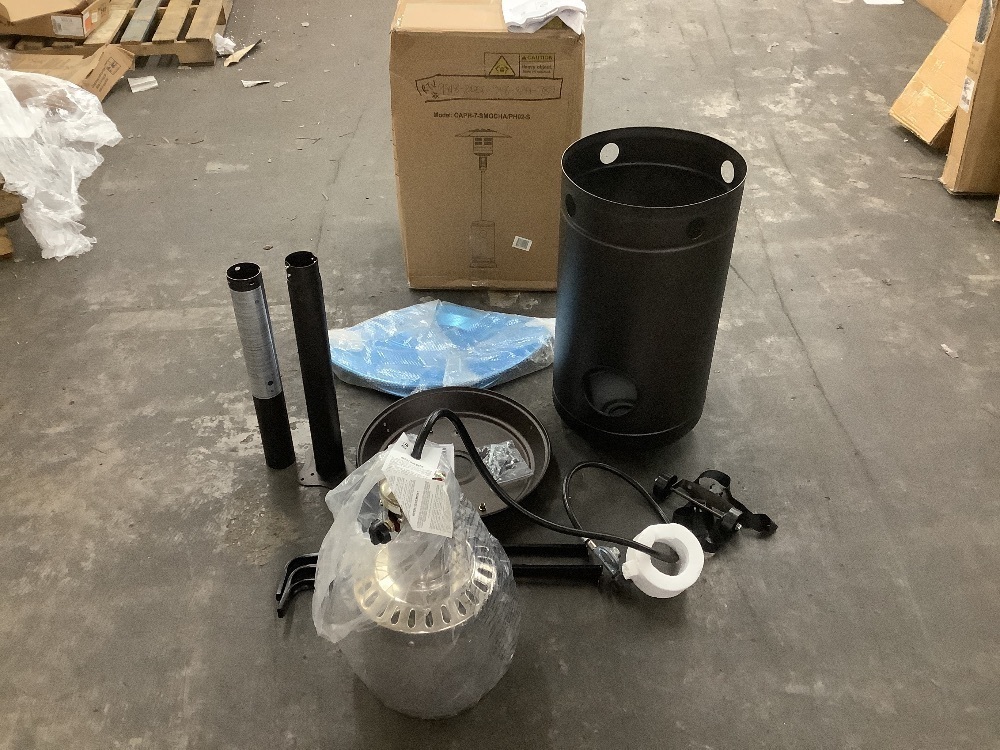 Legacy Heating 47,000 BTU Hammered Mocha Propane Outdoor Flame Patio Heater - Image 2 - Lot 81JF
