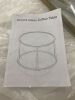 Round Gold Coffee Table for Small Space - Small Knick on Edge of Glass - Thumbnail 4