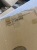 Round Gold Coffee Table for Small Space - Small Knick on Edge of Glass - Thumbnail 6
