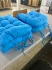 Set of 4 Chair Cushions, 2 Rounded & 2 Rectangle - Thumbnail 4