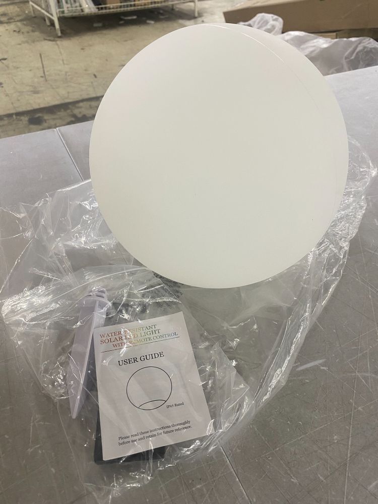 10" Solar Garden Globe Light - No Solar Panel - Image 1 - Lot 405