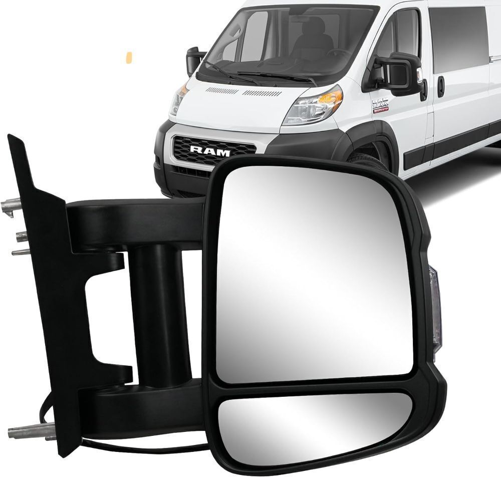 Passenger Extension Long Arm Mirror for Ram Promaster 1500 2500 3500 2014-2023 - Image 1 - Lot 506