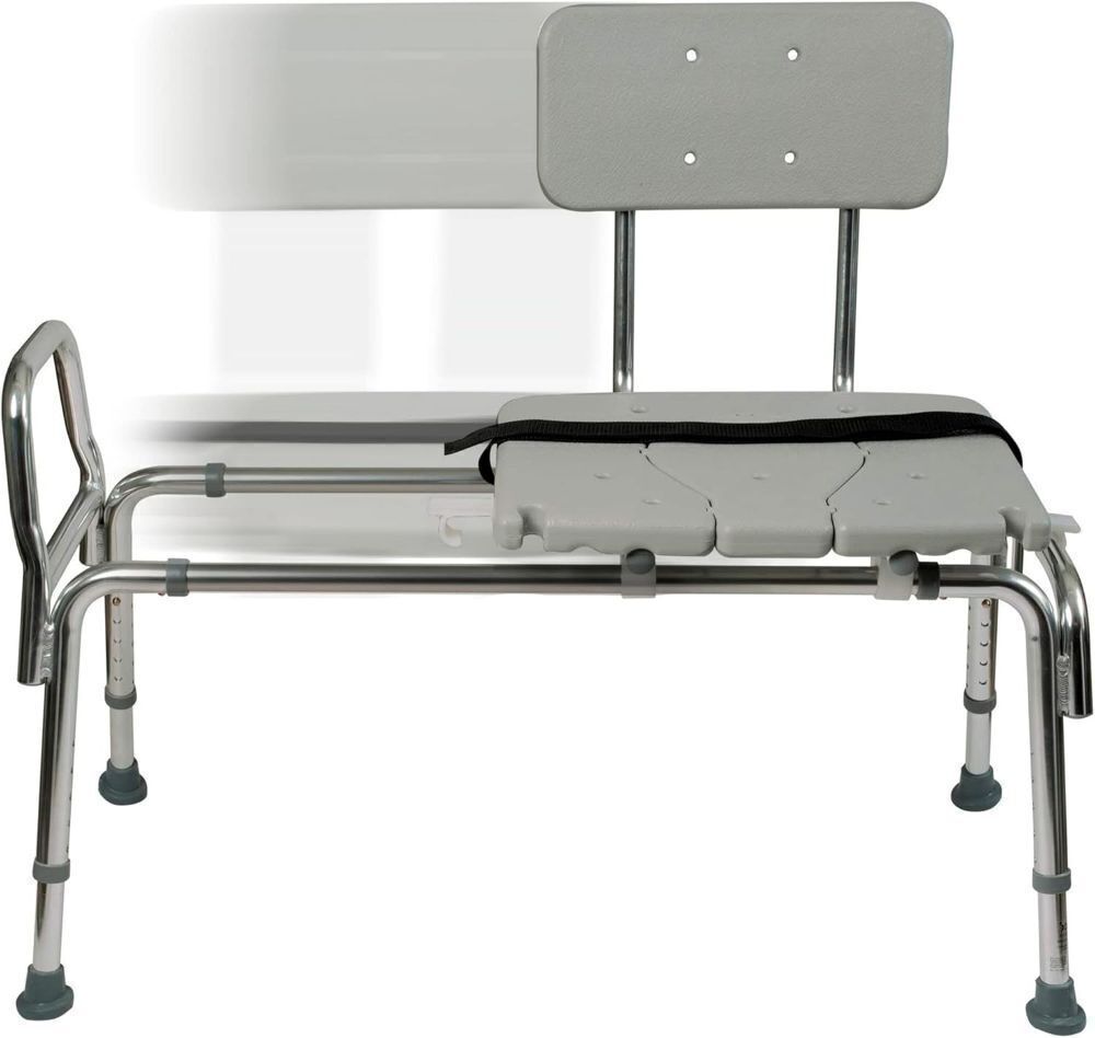 DMI Tub Transfer Bench and Shower Chair with Non Slip Aluminum Body - No Instructions - Image 1 - Lot 549