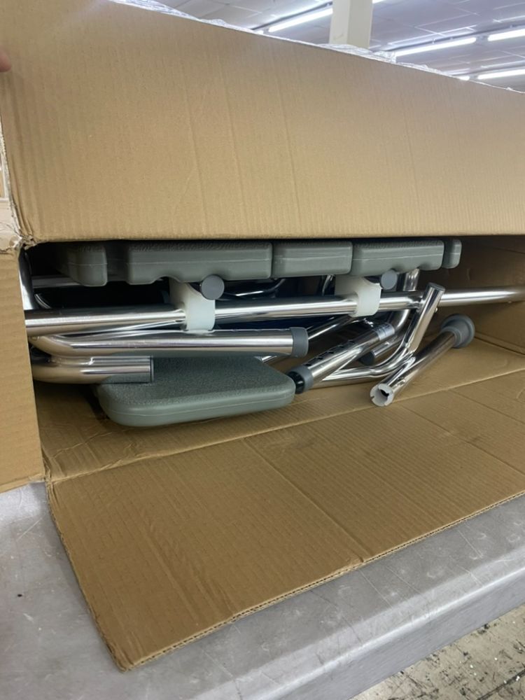 DMI Tub Transfer Bench and Shower Chair with Non Slip Aluminum Body - No Instructions - Image 3 - Lot 549