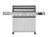Monument Grills Denali 6-Burner Propane Gas Grill in Stainless with Clearview Lid, 3-Phase LED Controls and Side Burner - Thumbnail 1