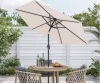 Lot of (6) Sonkuki 7.5 ft. Patio Market Crank and Tilt Umbrellas, Table Umbrellas,UV-Resistant Canopy in Beige - Thumbnail 1