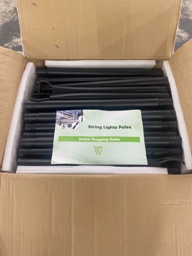String Light Poles - Lot 409