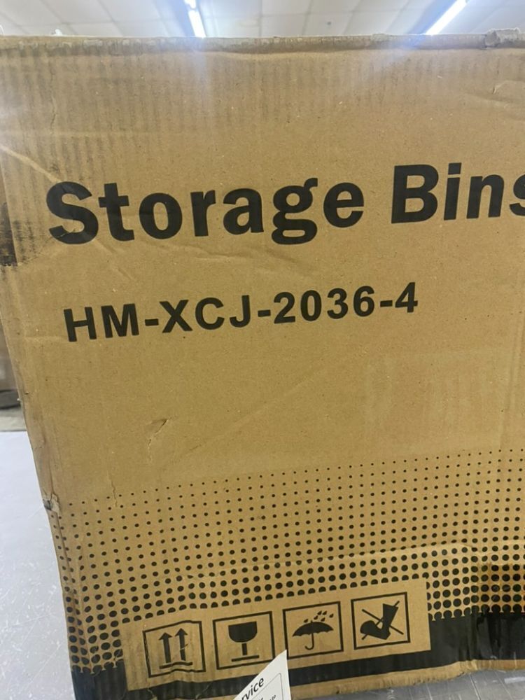 Stackable Plastic Storage Bins, 4 Pack - Image 5 - Lot 415