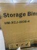 Stackable Plastic Storage Bins, 4 Pack - Thumbnail 5