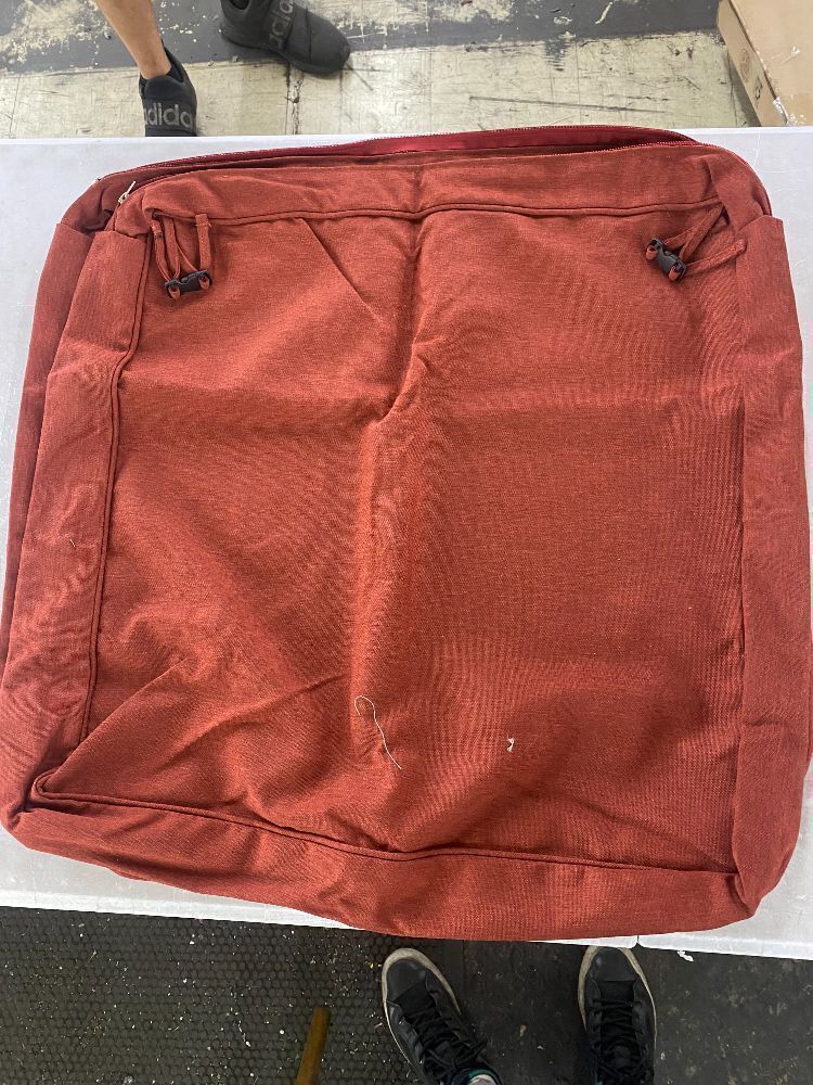 Outdoor Deep Seat Cushion Set, Ruby Red, Set of 2 & (2) Throw Pillows - Image 4 - Lot 416