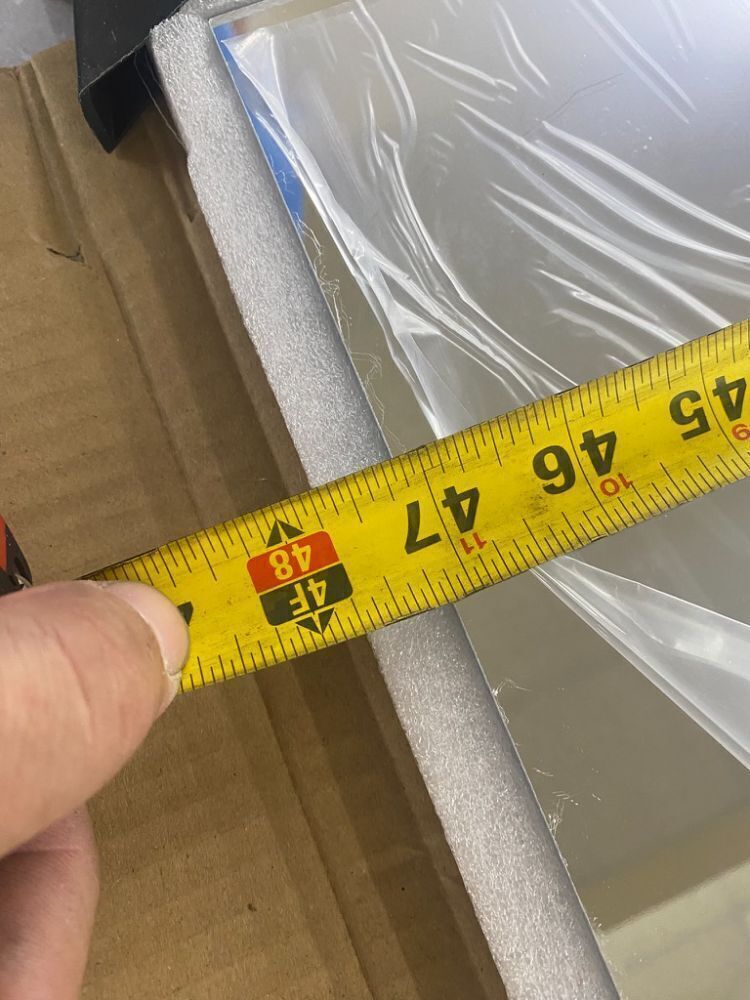 Plastic Mirror Sheet 47" x 16.5" - Image 2 - Lot 419