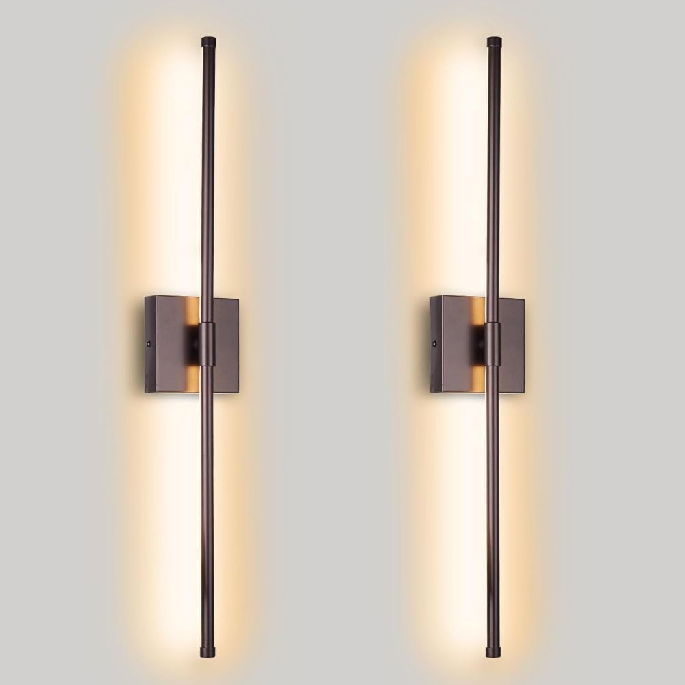 LED Wall Sconces, Oil Rubbed Bronze, Set of Two - Image 1 - Lot 507
