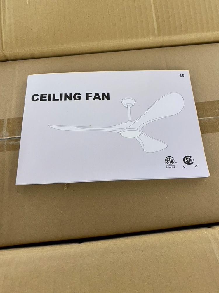 60" Ceiling Fan with Light - Image 4 - Lot 522