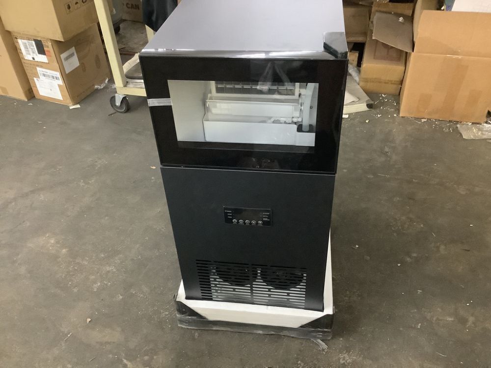 Denjol 15" 130 lbs. / Day Half Size Cube Commercial Built-in/Freestanding Ice Maker In Black With Upgrade High Power Compressor - Image 2 - Lot 9JF
