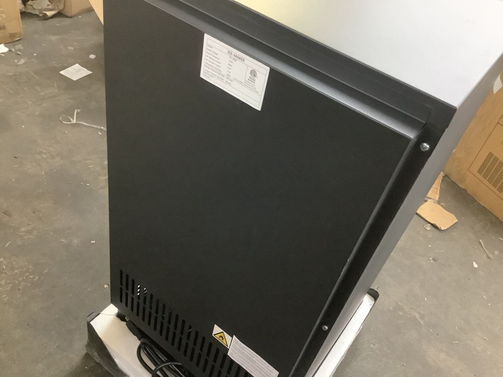 Denjol 15" 130 lbs. / Day Half Size Cube Commercial Built-in/Freestanding Ice Maker In Black With Upgrade High Power Compressor - Image 5 - Lot 9JF