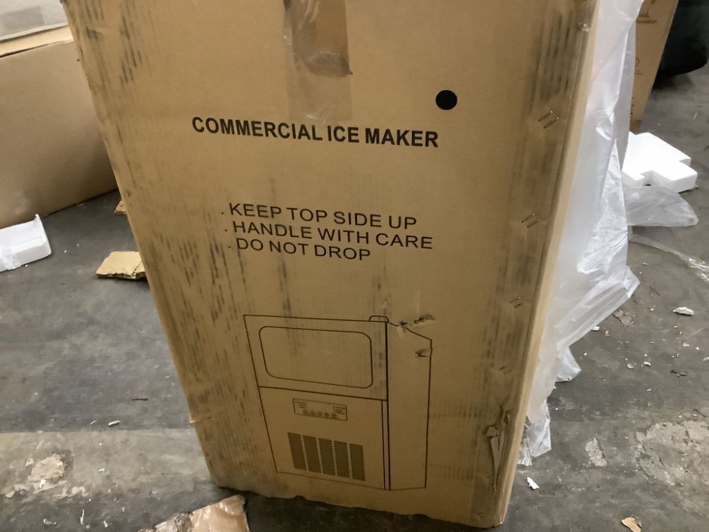 Denjol 15" 130 lbs. / Day Half Size Cube Commercial Built-in/Freestanding Ice Maker In Black With Upgrade High Power Compressor - Image 7 - Lot 9JF