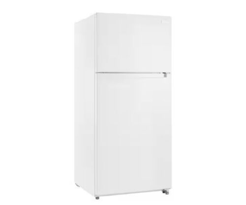 Vissani 18 cu. ft. Top Freezer Refrigerator DOE in White - Dented - Lot 10JF