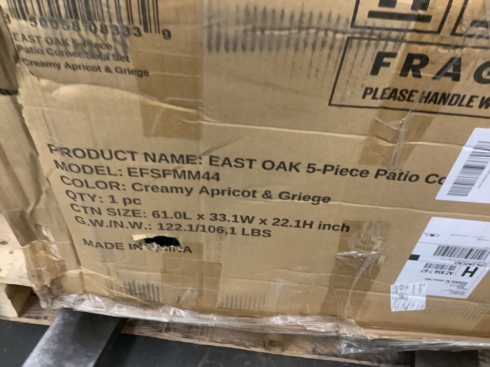 EAST OAK 5-Piece Montauk Modular Patio Furniture Set - Image 7 - Lot 14JF