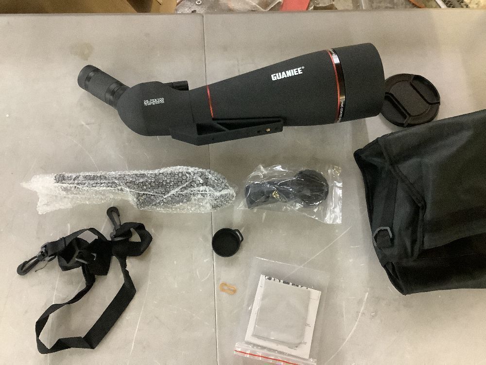 GUANIEE 25-75x100 Spotting Scope for Target Shooting - Image 2 - Lot 35JF