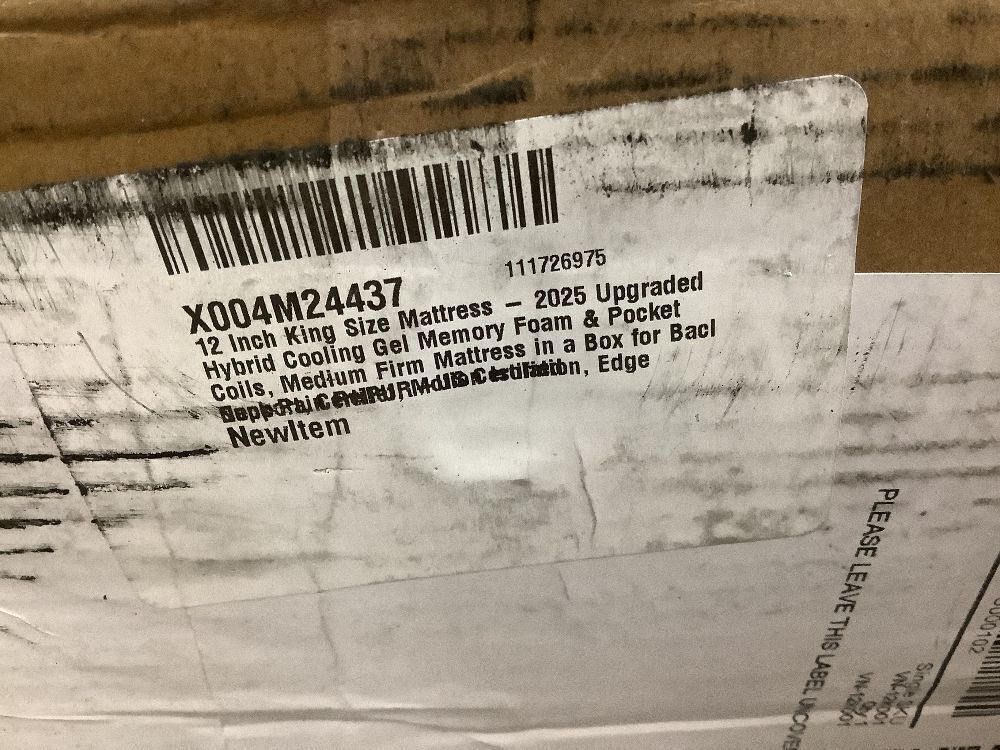 King 12" Hybrid Mattress - Image 3 - Lot 47JF