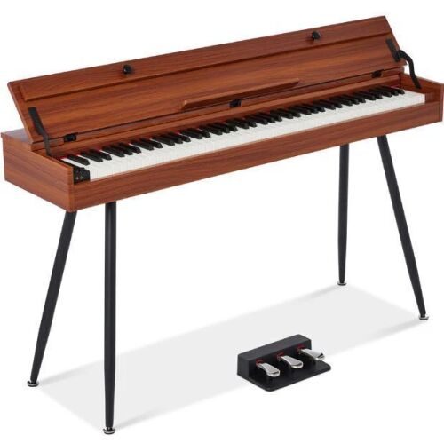 Modern 88 Key Fully Weighted Desk Style Digital Piano w/ Metal Legs - Lot 66