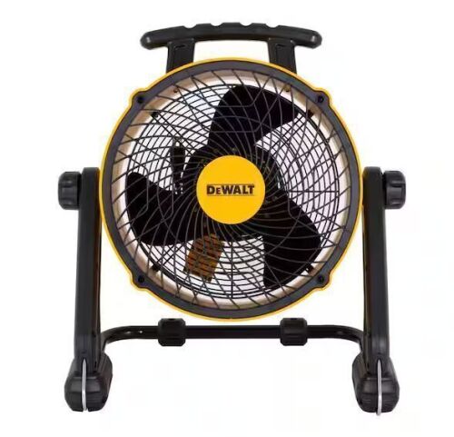 DEWALT 16 in. Yellow 3 Speed Benchtop and Hanging Drum Fan - Lot 70JF