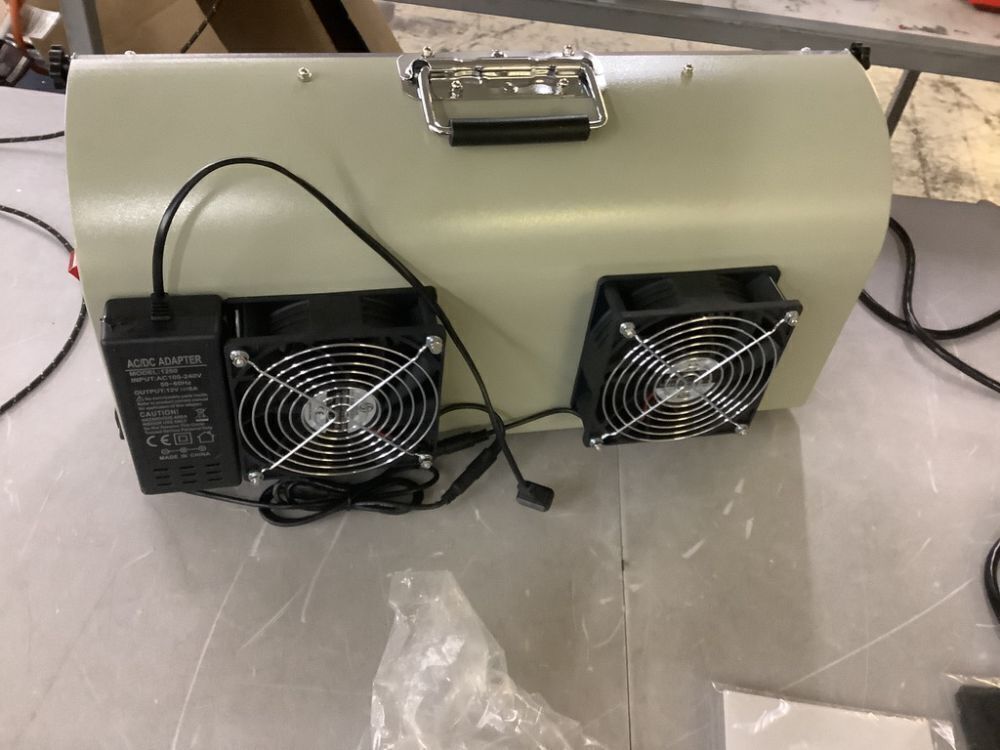 Adjustable Variable Speed Bench Buffer Polishing & Buffing Machine with Dust Collector Hood - Image 6 - Lot 76