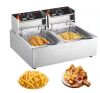 VEVOR Commercial Electric Deep Fryer 18.2 qt. 3000 Watt Stainless Steel - Thumbnail 1