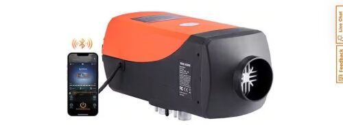 VEVOR Diesel Air Heater 27,296 BTU 12V 8KW w/Automatic Altitude Adjustment Bluetooth App Control - Lot 82JF