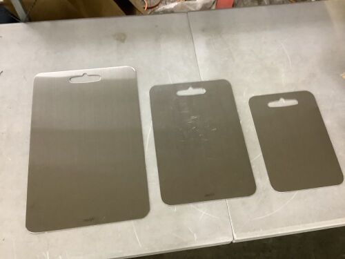Lot of (3) Titanium Cutting Boards - Lot 154