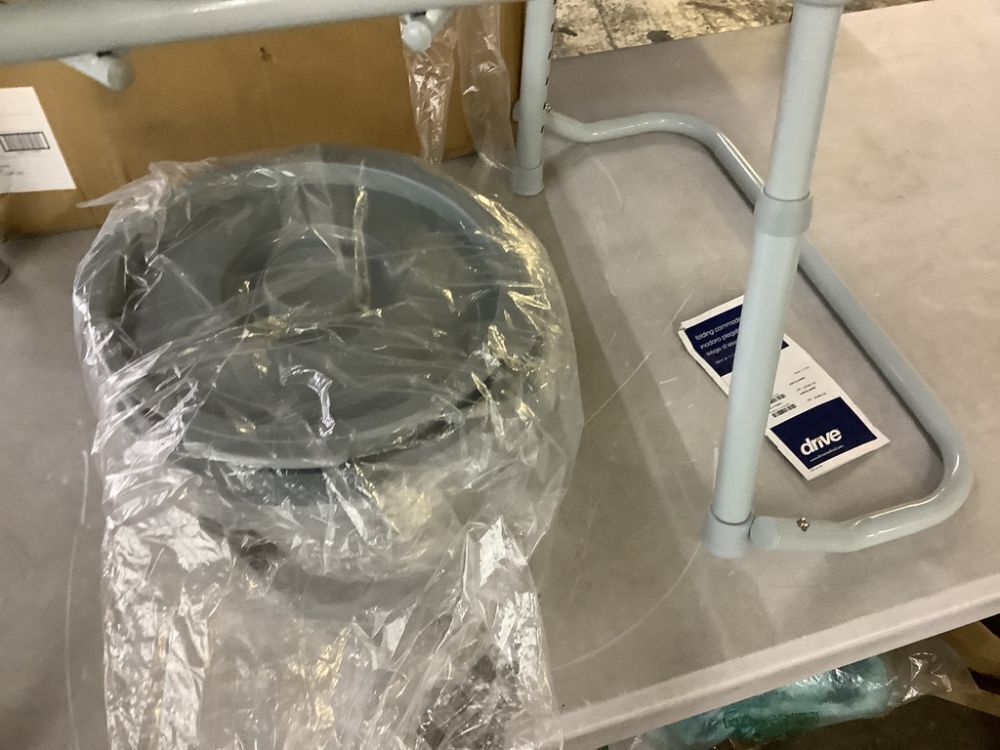 Drive Medical Folding Steel Bedside Commode Chair - Image 4 - Lot 157