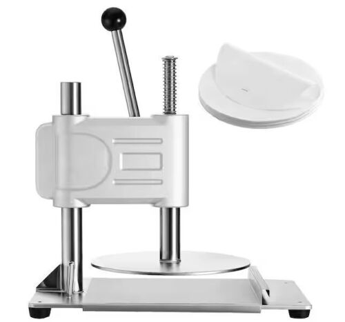 9.5 in. Manual Pizza Dough Press Stainless Steel - Lot 171JF