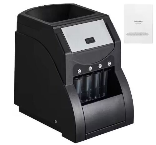 Coin Sorter Machine for USD Coin 1￠ 5￠ 10￠ 25￠, Sorts up to 230 Coins/min - Lot 175JF