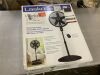 Lasko Cyclone 18 in. 3 Speed Oscillating Pedestal Fan for Home in Black with Adjustable Height, 4-Hour Timer and Remote - Thumbnail 2