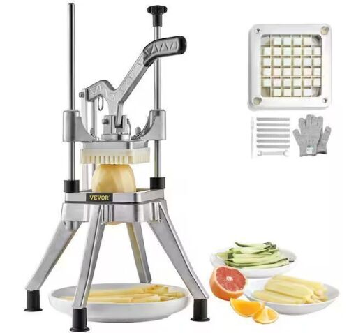 VEVOR Commercial Vegetable Fruit Chopper 1/2 in. Blade Heavy Duty - Lot 178JF